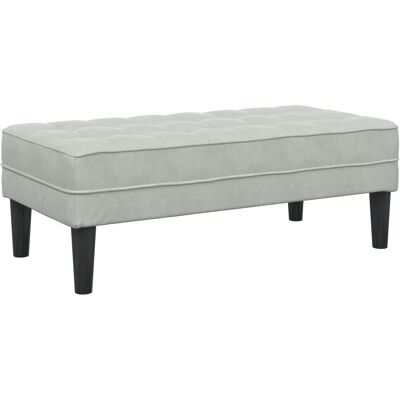 ławka vidaXL Jasnoszara 113 cm w welurze ławka vidaXL Jasnoszara 113 cm w welurze