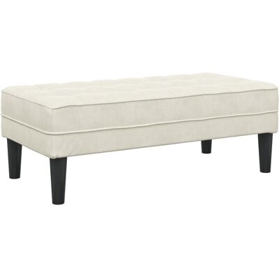 ławka vidaXL Kremowa 113 cm Aksamit ławka vidaXL Kremowa 113 cm Aksamit