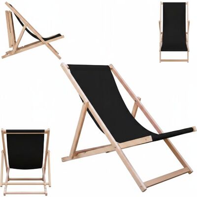Inny producent Leżak drewniany na taras plażowy ogrodowy składany Inny producent Leżak drewniany na taras plażowy ogrodowy składany