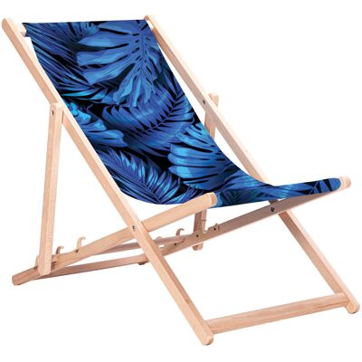 San-Drew Leżak drewniany niebieska monstera San-Drew Leżak drewniany niebieska monstera