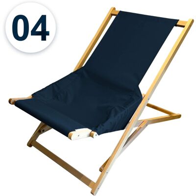 Inny producent Leżak drewniany ogrodowy plażowy komfort - Granatowy 04, Granatowy 04 Inny producent Leżak drewniany ogrodowy plażowy komfort - Granatowy 04, Granatowy 04