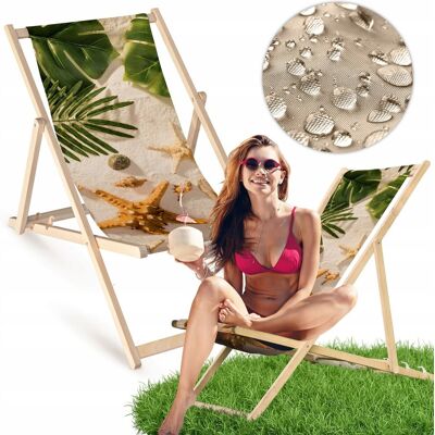 Allbag Leżak Drewniany PLAŻA ROZGWIAZDY LIŚCIE Ogrodowy Plażowy Bukowy Allbag Leżak Drewniany PLAŻA ROZGWIAZDY LIŚCIE Ogrodowy Plażowy Bukowy