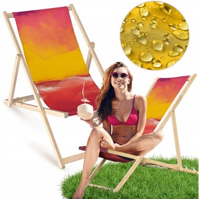 Allbag Leżak Drewniany POMARAŃCZOWO BORDOWY Bukowy Ogrodowy Balkonowy Plażowy Allbag Leżak Drewniany POMARAŃCZOWO BORDOWY Bukowy Ogrodowy Balkonowy Plażowy