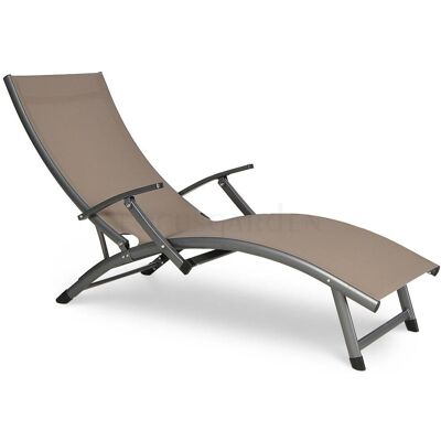 Focus Garden Leżak Ogrodowy Aluminiowy Relax Taupe Focus Garden Leżak Ogrodowy Aluminiowy Relax Taupe