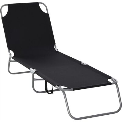 Leżak Ogrodowy Outsunny - Metal, 187x36x58cm, Szary - Meble Ogrodowe Leżak Ogrodowy Outsunny - Metal, 187x36x58cm, Szary - Meble Ogrodowe