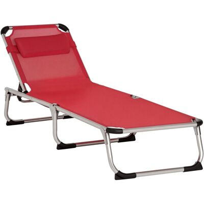 Leżak ogrodowy Outsunny składany, leżak ogrodowy z zagłówkiem, leżak z oparciem regulowanym w 4 pozycjach, leżak kempingowy, nośność do 120 kg, do p.. Leżak ogrodowy Outsunny składany, leżak ogrodowy z zagłówkiem, leżak z oparciem regulowanym w 4 pozycjach, leżak kempingowy, nośność do 120 kg, do p..