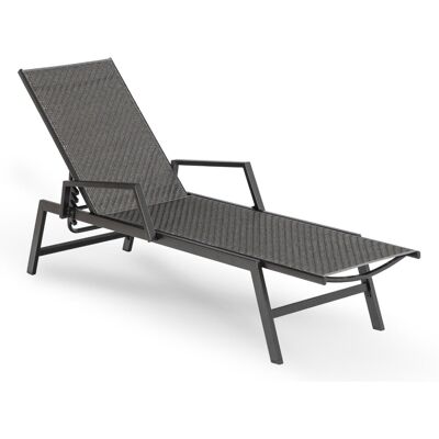 MEBEL ELITE Leżak Ogrodowy Rattanowy Turystyczny Rozkładany Leżanka Czarny ROULE MEBEL ELITE Leżak Ogrodowy Rattanowy Turystyczny Rozkładany Leżanka Czarny ROULE