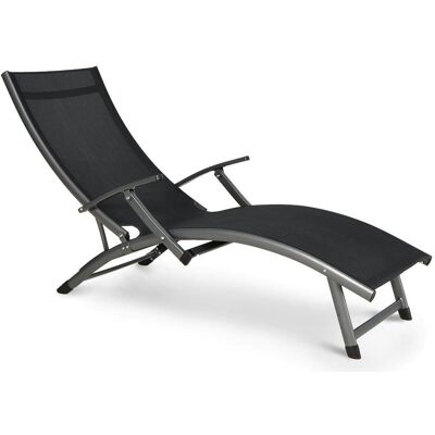 Focus Garden Leżak ogrodowy Relax, czarny, 57,5x175x35 cm Focus Garden Leżak ogrodowy Relax, czarny, 57,5x175x35 cm