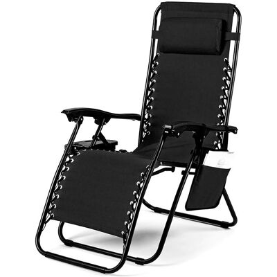 Leżak ogrodowy Sapphire ST-600 ACTIVE - czarny Leżak ogrodowy Sapphire ST-600 ACTIVE - czarny