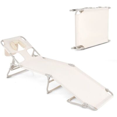 Costway Sonnenliege - Sonnenliege - Otwory twarzy - Otwory ramion - Sun lounger Costway Sonnenliege - Sonnenliege - Otwory twarzy - Otwory ramion - Sun lounger