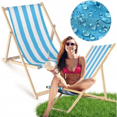 Allbag LEŻAK SKŁADANY OGRODOWY w BŁĘKITNE PASKI EKO LEŻAK NA PLAŻĘ TARAS BALKON Allbag LEŻAK SKŁADANY OGRODOWY w BŁĘKITNE PASKI EKO LEŻAK NA PLAŻĘ TARAS BALKON
