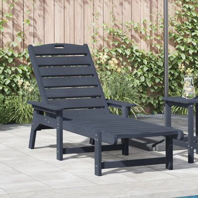 vidaXL Leżak Słoneczny Granatowy 53x162x98,5 cm HDPE vidaXL Leżak Słoneczny Granatowy 53x162x98,5 cm HDPE