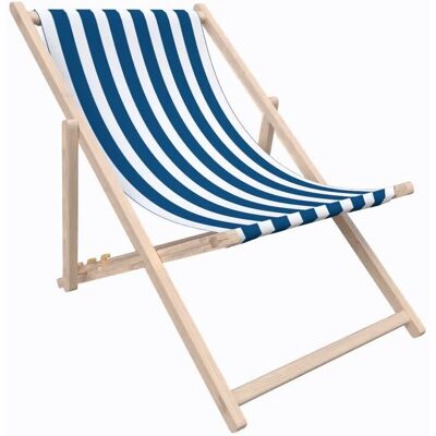 DECORDRUK Leżak SUMMER wzór SM21 pasy granatowe DECORDRUK Leżak SUMMER wzór SM21 pasy granatowe