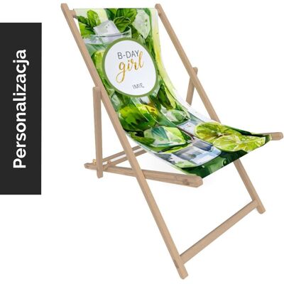 DECORDRUK Leżak urodzinowy wzór UR13 mojito DECORDRUK Leżak urodzinowy wzór UR13 mojito