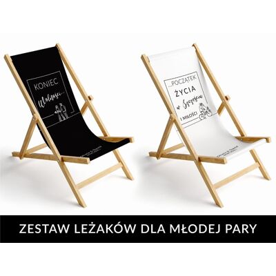 KORB GLASS LEŻAKI dla Młodej Pary - zestaw dla Niej i dla Niego KORB GLASS LEŻAKI dla Młodej Pary - zestaw dla Niej i dla Niego