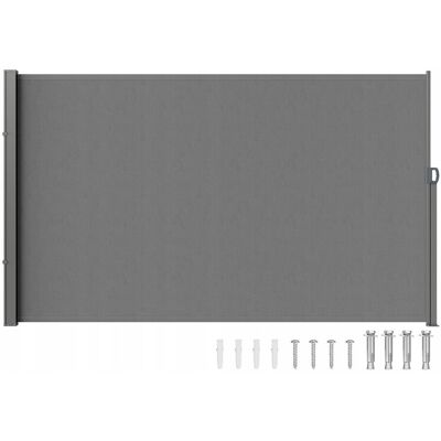 Vevor Markiza boczna parawan na taras roleta przeciwsłoneczna szara 200 x 300 cm Vevor Markiza boczna parawan na taras roleta przeciwsłoneczna szara 200 x 300 cm