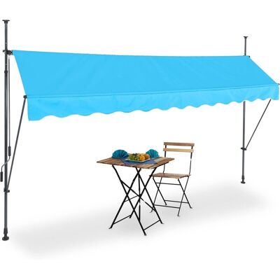 Inny producent Markiza zaciskowa niebieska 350x120cm Inny producent Markiza zaciskowa niebieska 350x120cm