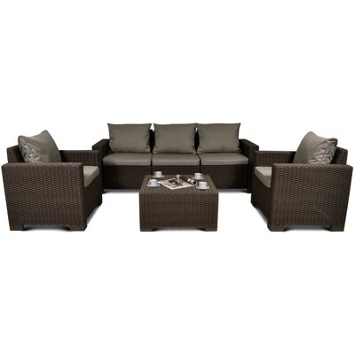 Allibert Meble ogrodowe California 3 Seater, brązowo-taupe Allibert Meble ogrodowe California 3 Seater, brązowo-taupe
