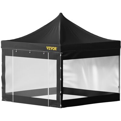 Vevor Namiot pawilon ogrodowy 300×300 cm z 4 ściankami, wodoodporny, czarny Vevor Namiot pawilon ogrodowy 300×300 cm z 4 ściankami, wodoodporny, czarny