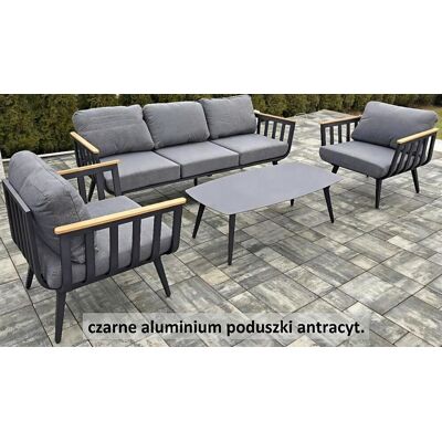 Inny producent Nowoczesny Komplet Ogrodowy Aluminiowy 6 osobowy poduszki Olefin Inny producent Nowoczesny Komplet Ogrodowy Aluminiowy 6 osobowy poduszki Olefin