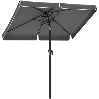 PARASOL OGRODOWY BALKONOWY 200X150 PRZECIWSŁONECZNY KORBA SZARY SONGMICS PARASOL OGRODOWY BALKONOWY 200X150 PRZECIWSŁONECZNY KORBA SZARY SONGMICS