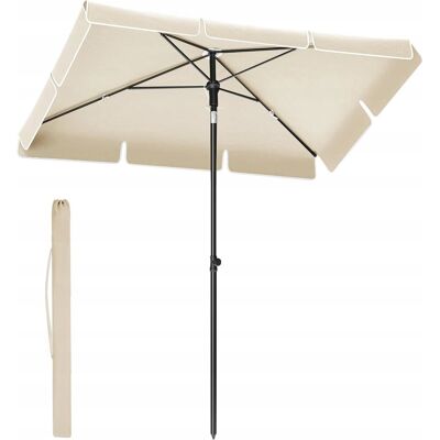songmics PARASOL OGRODOWY BALKONOWY TARASOWY PLAŻOWY PROSTOKĄTNY SKŁADANY UPF50 songmics PARASOL OGRODOWY BALKONOWY TARASOWY PLAŻOWY PROSTOKĄTNY SKŁADANY UPF50
