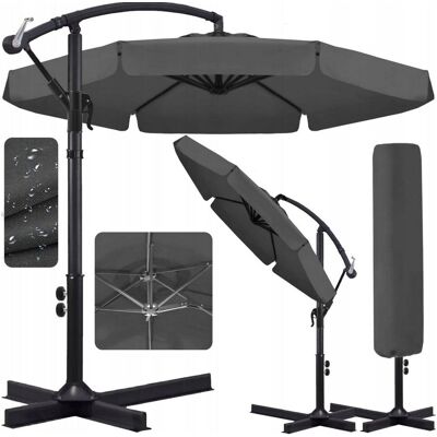 Inny producent PARASOL ogrodowy DUZY SKLADANY SOLIDNY z WYSIEGNIKIEM i FALBANA + POKROWIEC Inny producent PARASOL ogrodowy DUZY SKLADANY SOLIDNY z WYSIEGNIKIEM i FALBANA + POKROWIEC