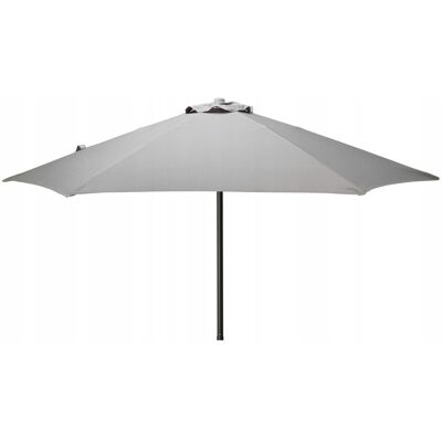Koopman Parasol ogrodowy z aluminium i tkaniny UV jasny szary 230cm Koopman Parasol ogrodowy z aluminium i tkaniny UV jasny szary 230cm