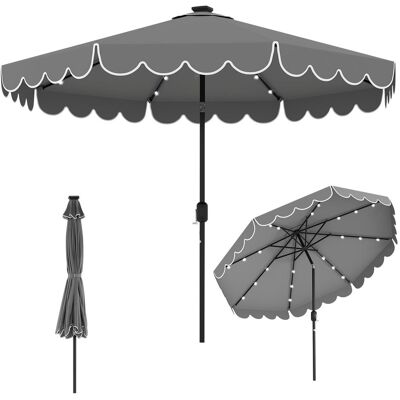 COSTWAY Parasol ogrodowy z oświetleniem LED Parasol na taras COSTWAY Parasol ogrodowy z oświetleniem LED Parasol na taras