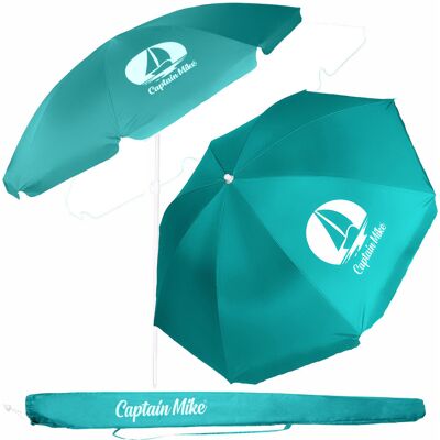 Parasol plażowy łamany z filtrem UPF50+ Captain Mike 160cm Parasol plażowy łamany z filtrem UPF50+ Captain Mike 160cm