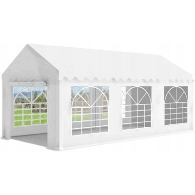 GardenLine Pawilon Namiot ogrodowy 6x3x2,8 m 3 segmentowy biały GardenLine Pawilon Namiot ogrodowy 6x3x2,8 m 3 segmentowy biały
