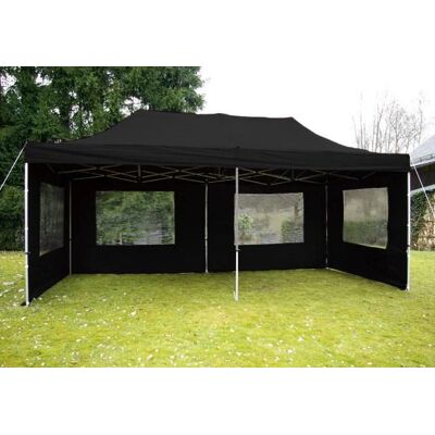 Garthen Pawilon ogrodowy rozkładany 3 x 6 m - czarny Garthen Pawilon ogrodowy rozkładany 3 x 6 m - czarny