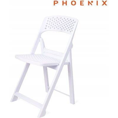 Phoenix Flap składane krzesło nowoczesny design CARRARA biały Phoenix Flap składane krzesło nowoczesny design CARRARA biały