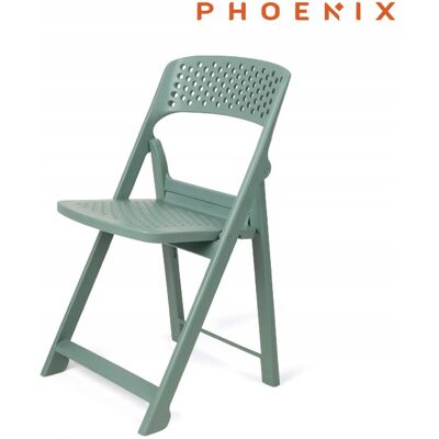 Phoenix Flap składane krzesło nowoczesny design PYTHON zielony Phoenix Flap składane krzesło nowoczesny design PYTHON zielony