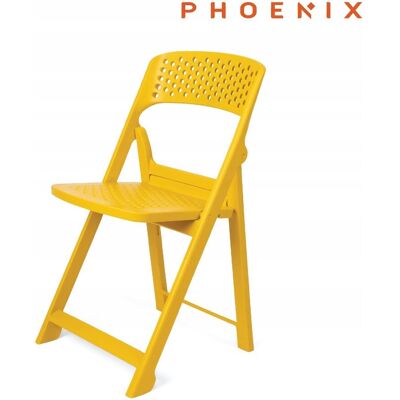 Phoenix Flap składane krzesło nowoczesny design YOLK żółty Phoenix Flap składane krzesło nowoczesny design YOLK żółty
