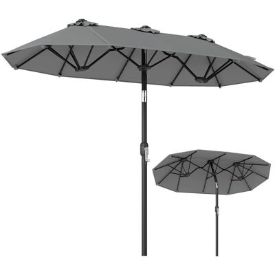 COSTWAY Podwójny parasol ogrodowy Parasol na taras COSTWAY Podwójny parasol ogrodowy Parasol na taras