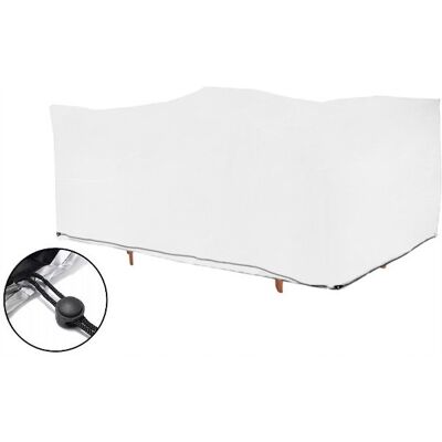 Galaxy Pokrowiec Na Meble Ogrodowe BIAŁY Wodoodporny Zestaw Balkon Stół 150x350x75 Galaxy Pokrowiec Na Meble Ogrodowe BIAŁY Wodoodporny Zestaw Balkon Stół 150x350x75