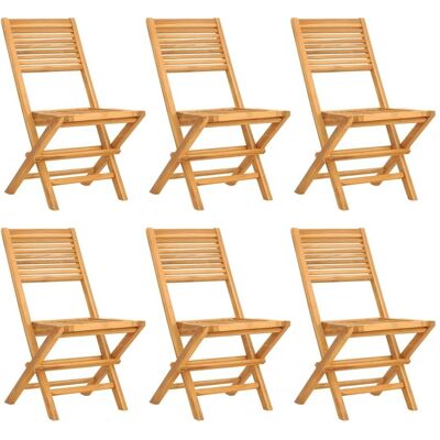 vidaXL Składane krzesła ogrodowe, 6 szt., 47x62x90 cm, dr vidaXL Składane krzesła ogrodowe, 6 szt., 47x62x90 cm, dr