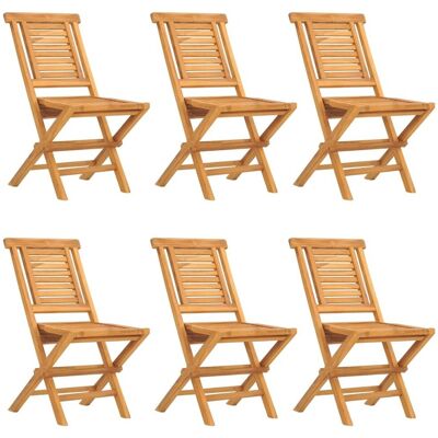 vidaXL Składane Krzesła Ogrodowe, 6 Szt., 47X63X90 cm, Dr vidaXL Składane Krzesła Ogrodowe, 6 Szt., 47X63X90 cm, Dr