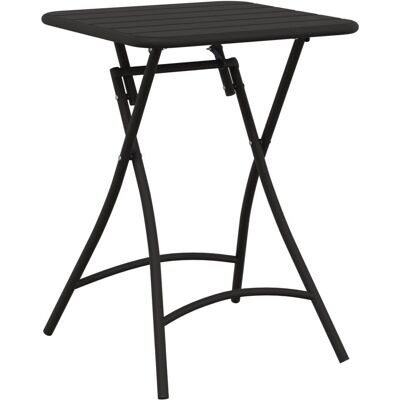 Składany Stół Ogrodowy vidaXL - Antracytowy - 55x55x73 cm - Stal Składany Stół Ogrodowy vidaXL - Antracytowy - 55x55x73 cm - Stal