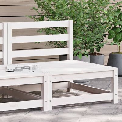 VMP Sofa Ogrodowa Bez Podłokietników, Biała, 70X70X67 cm, Sosnowa VMP Sofa Ogrodowa Bez Podłokietników, Biała, 70X70X67 cm, Sosnowa