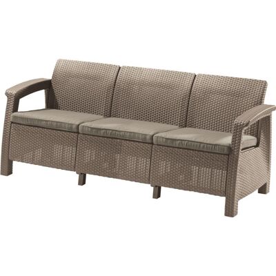Sofa ogrodowa CURVER Corfu Love Seat Max, cappucino Sofa ogrodowa CURVER Corfu Love Seat Max, cappucino