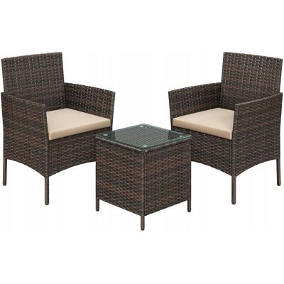 SONGMICS Meble balkonowe, zestaw mebli ogrodowych GGF003K01 SONGMICS Meble balkonowe, zestaw mebli ogrodowych GGF003K01
