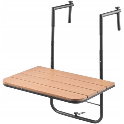 STÓŁ BALKONOWY VEVOR SKŁADANY WISZĄCY 595X400MM REGULOWANY MOCNY STÓŁ BALKONOWY VEVOR SKŁADANY WISZĄCY 595X400MM REGULOWANY MOCNY