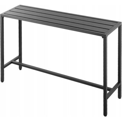 STÓŁ BAROWY VEVOR 140X37 5 CM CZARNY SOLIDNY WYSOKI STÓŁ BISTRO NA TARAS STÓŁ BAROWY VEVOR 140X37 5 CM CZARNY SOLIDNY WYSOKI STÓŁ BISTRO NA TARAS