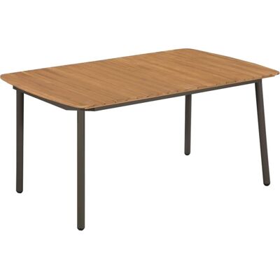 VMP Stół ogrodowy, 150x90x72 cm, lite drewno akacjowe i stal VMP Stół ogrodowy, 150x90x72 cm, lite drewno akacjowe i stal