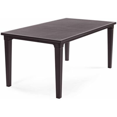 Keter Stół Ogrodowy FUTURA 165x95 Brązowy - Luksusowy design z imitacją drewna - 165x95x75 cm Keter Stół Ogrodowy FUTURA 165x95 Brązowy - Luksusowy design z imitacją drewna - 165x95x75 cm
