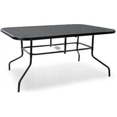 Corciano STOŁ OGRODOWY RISARI 160x91 cm SZKŁO 6 osobowy Corciano STOŁ OGRODOWY RISARI 160x91 cm SZKŁO 6 osobowy