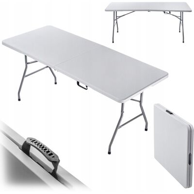KADAX STÓŁ OGRODOWY SKŁADANY CATERINGOWY BANKIETOWY ROZKŁADANY 180 x 73cm WALIZKA KADAX STÓŁ OGRODOWY SKŁADANY CATERINGOWY BANKIETOWY ROZKŁADANY 180 x 73cm WALIZKA