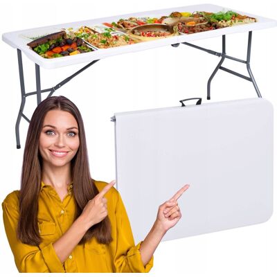 MODERN Stół Ogrodowy Składany Solidny Cateringowy Bankietowy Turystyczny 153x70cm MODERN Stół Ogrodowy Składany Solidny Cateringowy Bankietowy Turystyczny 153x70cm